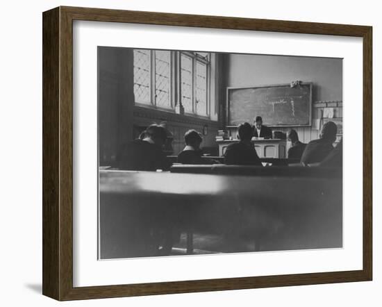 At Eton College, Students Attending a French Lesson-null-Framed Photographic Print