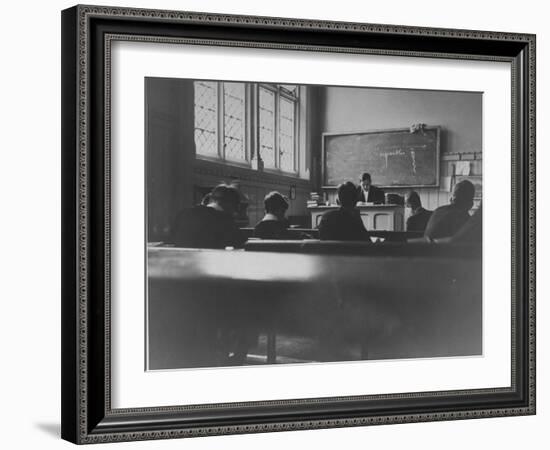At Eton College, Students Attending a French Lesson-null-Framed Photographic Print
