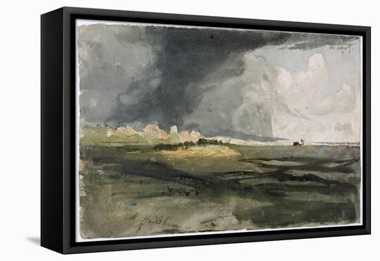 At Hailsham, Sussex: a Storm Approaching, 1821 (W/C over Graphite on Paper)-Samuel Palmer-Framed Premier Image Canvas