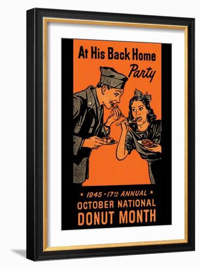 At His Back Home Party-null-Framed Art Print