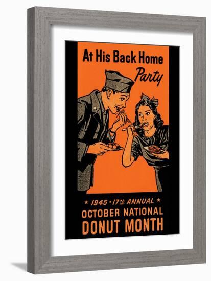 At His Back Home Party-null-Framed Premium Giclee Print