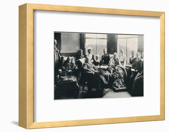 'At Home, a Favourite Window Recess in the Women's Corridor', 1901-Unknown-Framed Photographic Print