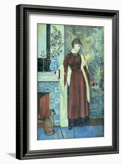 At Home: a Portrait, 1872-Walter Crane-Framed Giclee Print