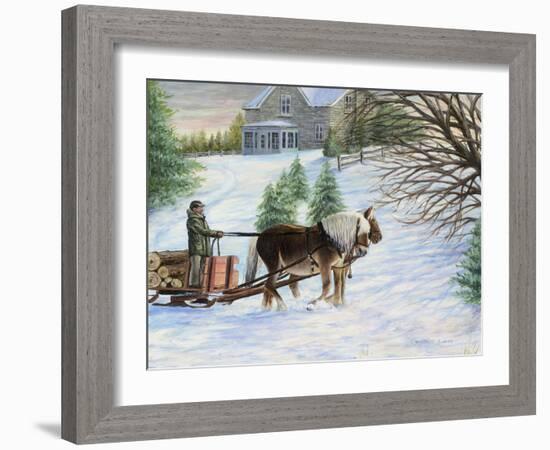 At Home on the Farm-Kevin Dodds-Framed Giclee Print