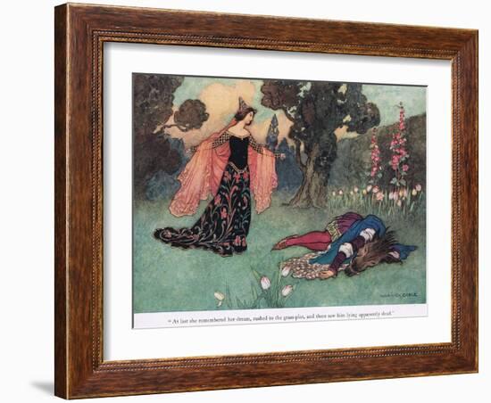 At Last She Remembered Her Dream-Warwick Goble-Framed Giclee Print