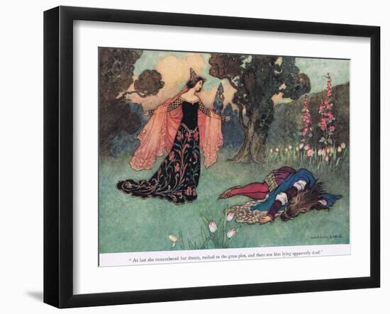 At Last She Remembered Her Dream-Warwick Goble-Framed Giclee Print