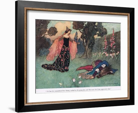 At Last She Remembered Her Dream-Warwick Goble-Framed Giclee Print