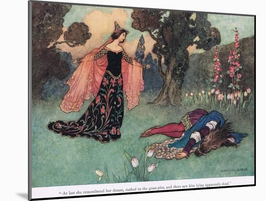 At Last She Remembered Her Dream-Warwick Goble-Mounted Giclee Print