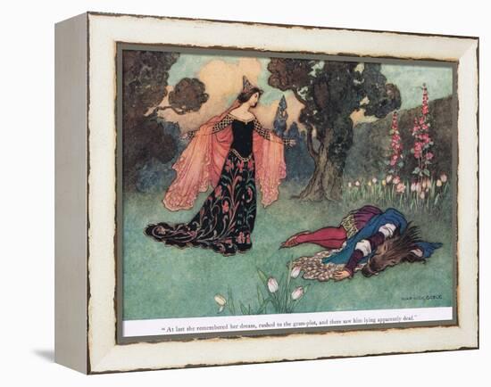 At Last She Remembered Her Dream-Warwick Goble-Framed Premier Image Canvas