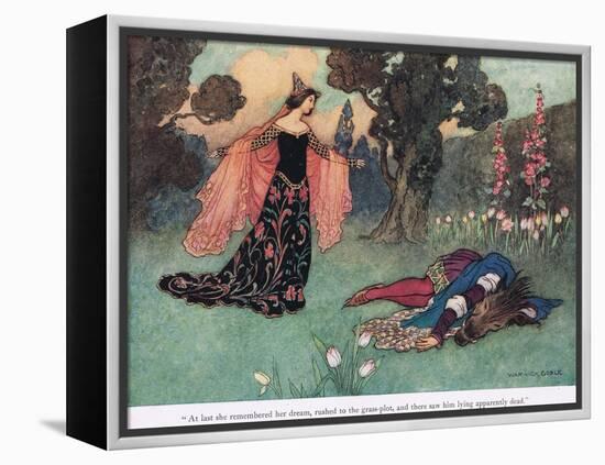 At Last She Remembered Her Dream-Warwick Goble-Framed Premier Image Canvas