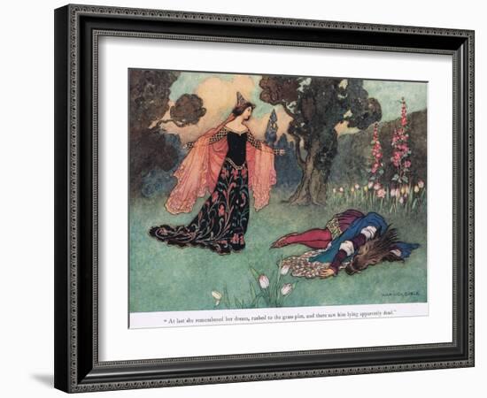 At Last She Remembered-Warwick Goble-Framed Giclee Print