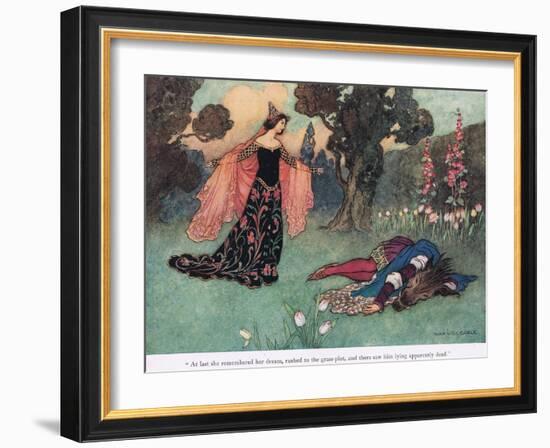 At Last She Remembered-Warwick Goble-Framed Giclee Print