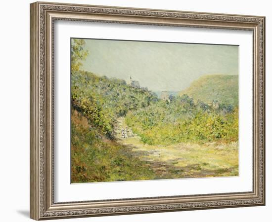 At Les Petites Dalles, 1884-Claude Monet-Framed Giclee Print