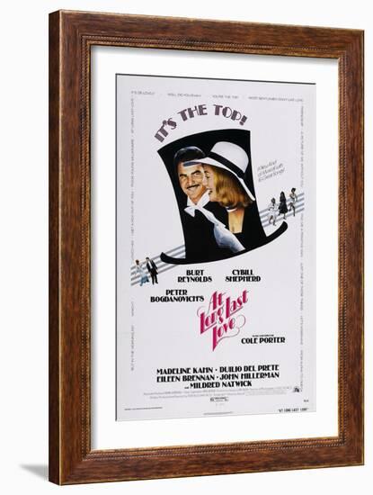 At Long Last Love, Burt Reynolds, Cybill Shepherd, 1975-null-Framed Art Print