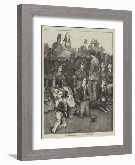 At Lord's Cricket-Ground, the Eton and Harrow Match-Arthur Hopkins-Framed Giclee Print