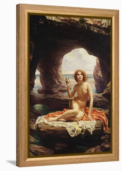 At Low Tide-Edward John Poynter-Framed Premier Image Canvas