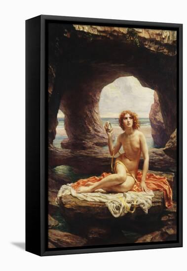 At Low Tide-Edward John Poynter-Framed Premier Image Canvas