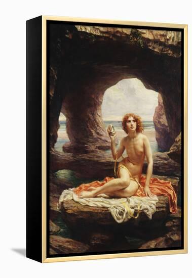 At Low Tide-Edward John Poynter-Framed Premier Image Canvas