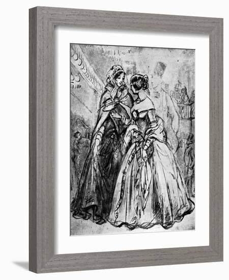 At Mabille'S, 19th Century-Constantin Guys-Framed Giclee Print