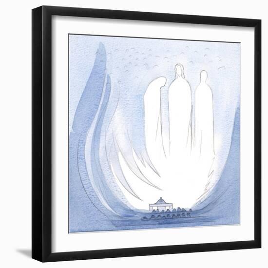 At Mass My Soul Was Lifted into the Joy of the Most Holy Trinity; I Was close to Christ's Holy Moth-Elizabeth Wang-Framed Giclee Print