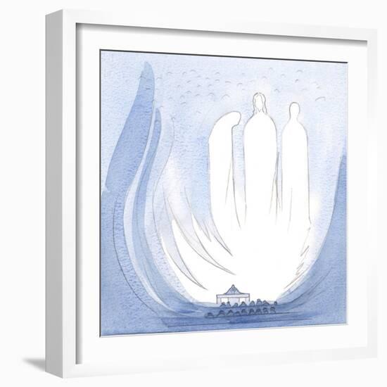 At Mass My Soul Was Lifted into the Joy of the Most Holy Trinity; I Was close to Christ's Holy Moth-Elizabeth Wang-Framed Giclee Print