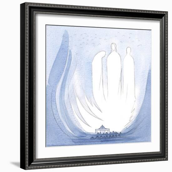 At Mass My Soul Was Lifted into the Joy of the Most Holy Trinity; I Was close to Christ's Holy Moth-Elizabeth Wang-Framed Giclee Print