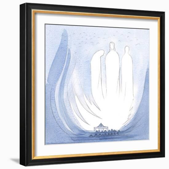 At Mass My Soul Was Lifted into the Joy of the Most Holy Trinity; I Was close to Christ's Holy Moth-Elizabeth Wang-Framed Giclee Print