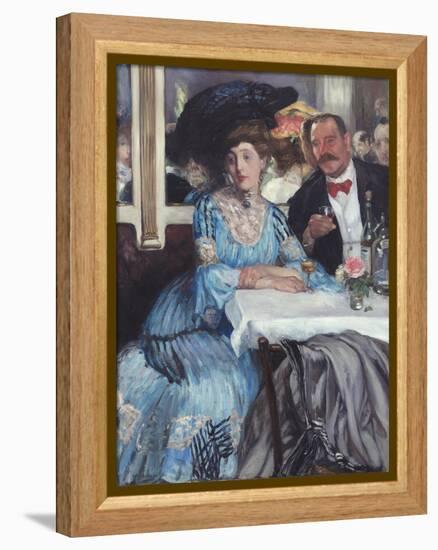 At Mouquin's, 1905-William Glackens-Framed Premier Image Canvas