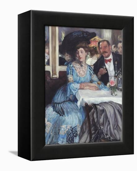 At Mouquin's, 1905-William Glackens-Framed Premier Image Canvas