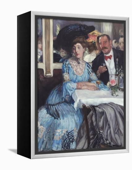 At Mouquin's, 1905-William Glackens-Framed Premier Image Canvas