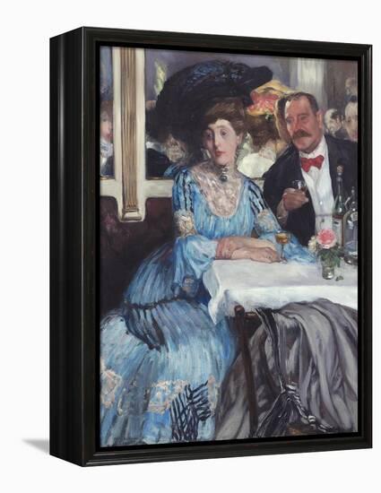 At Mouquin's, 1905-William Glackens-Framed Premier Image Canvas