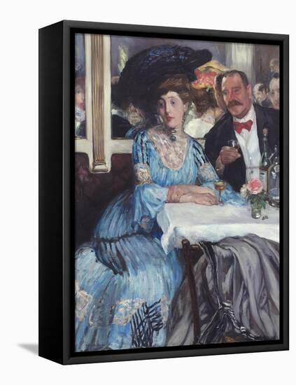 At Mouquin's, 1905-William Glackens-Framed Premier Image Canvas