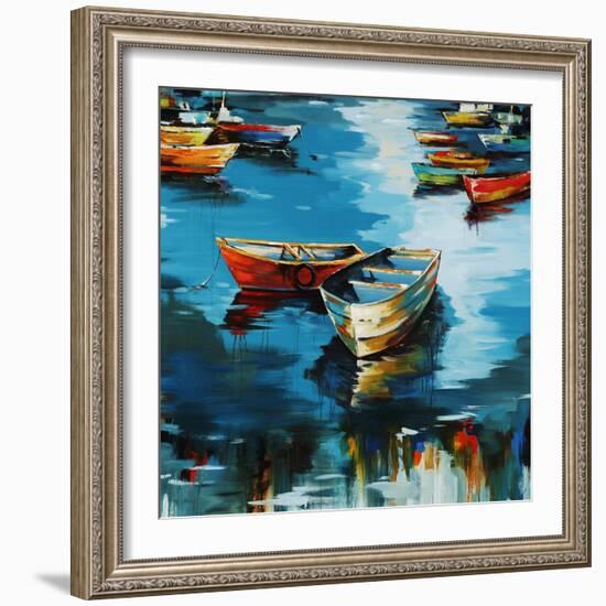 At My Dock-Sydney Edmunds-Framed Giclee Print