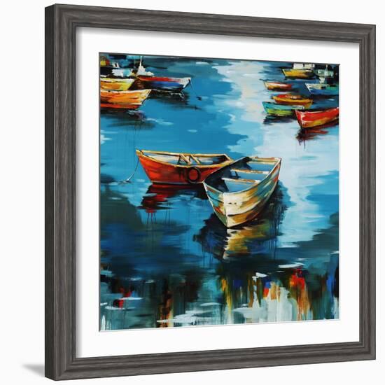 At My Dock-Sydney Edmunds-Framed Giclee Print