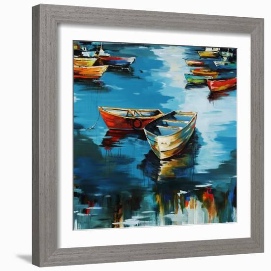 At My Dock-Sydney Edmunds-Framed Giclee Print