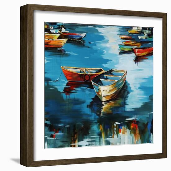 At My Dock-Sydney Edmunds-Framed Giclee Print