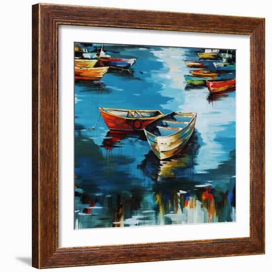 At My Dock-Sydney Edmunds-Framed Giclee Print