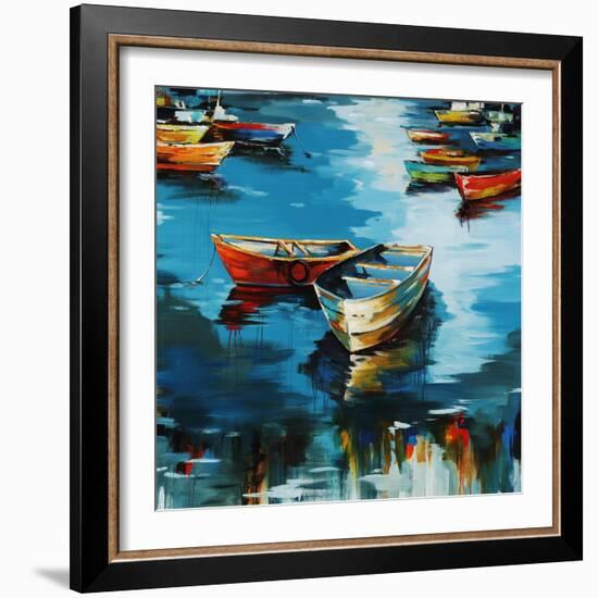 At My Dock-Sydney Edmunds-Framed Giclee Print