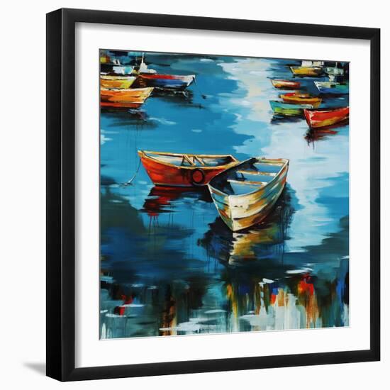 At My Dock-Sydney Edmunds-Framed Giclee Print