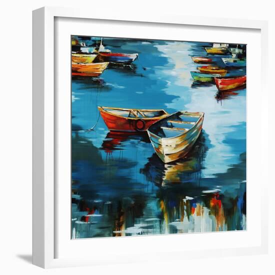 At My Dock-Sydney Edmunds-Framed Giclee Print