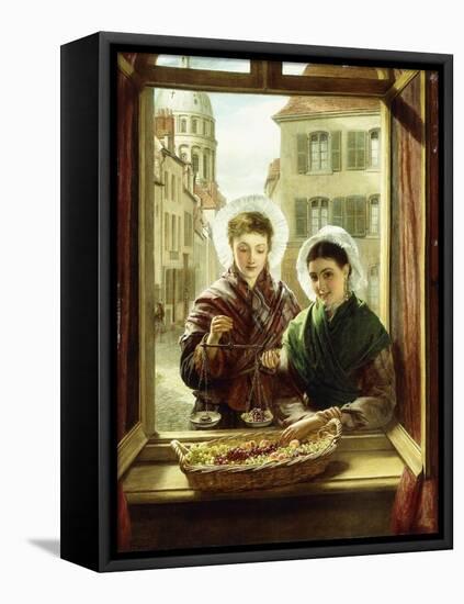 At My Window, Boulogne, 1872-William Powell Frith-Framed Premier Image Canvas