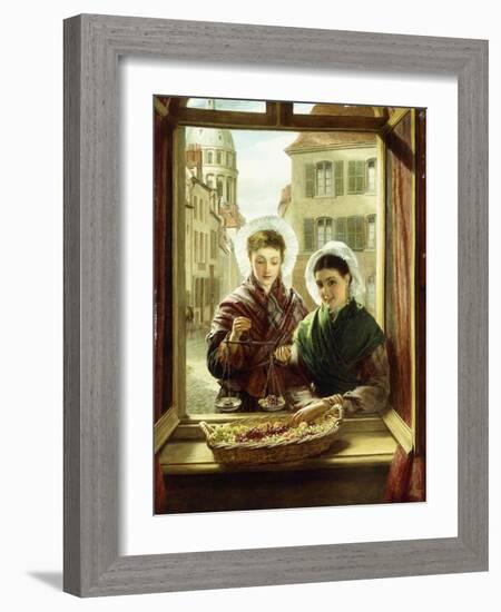 At My Window, Boulogne, 1872-William Powell Frith-Framed Giclee Print