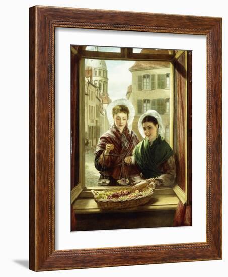 At My Window, Boulogne, 1872-William Powell Frith-Framed Giclee Print