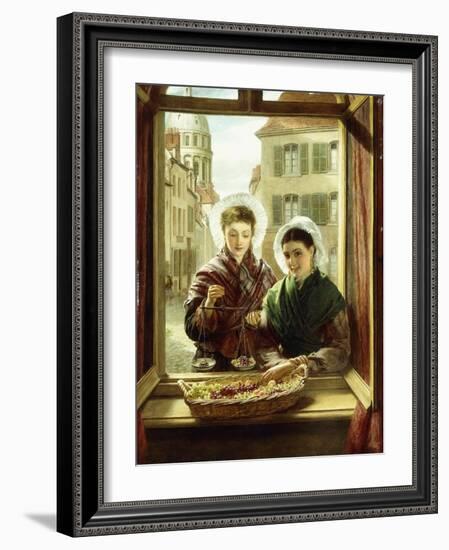 At My Window, Boulogne, 1872-William Powell Frith-Framed Giclee Print