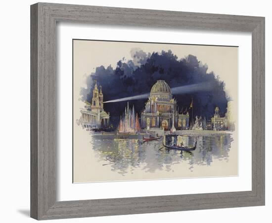 At Night in the Grand Court-null-Framed Giclee Print