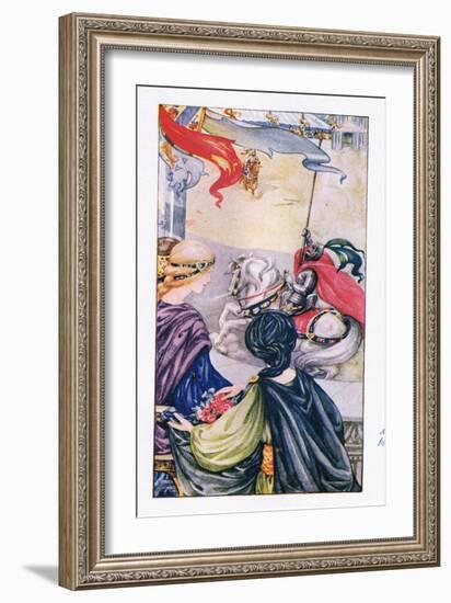 At Once the Fight Began-Anne Anderson-Framed Giclee Print