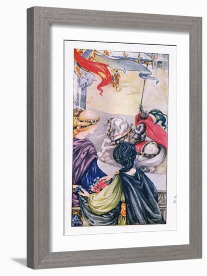 At Once the Fight Began-Anne Anderson-Framed Giclee Print