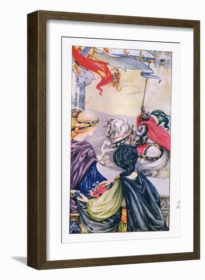 At Once the Fight Began-Anne Anderson-Framed Giclee Print