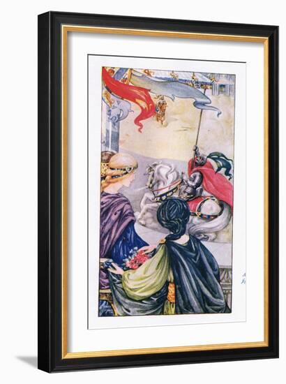 At Once the Fight Began-Anne Anderson-Framed Giclee Print