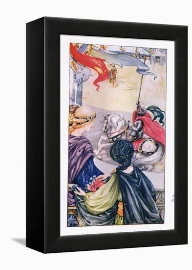 At Once the Fight Began-Anne Anderson-Framed Premier Image Canvas